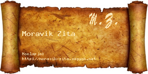 Moravik Zita névjegykártya